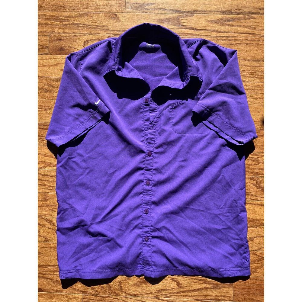Nike Fit Dry Team Purple Polo Size Large‎